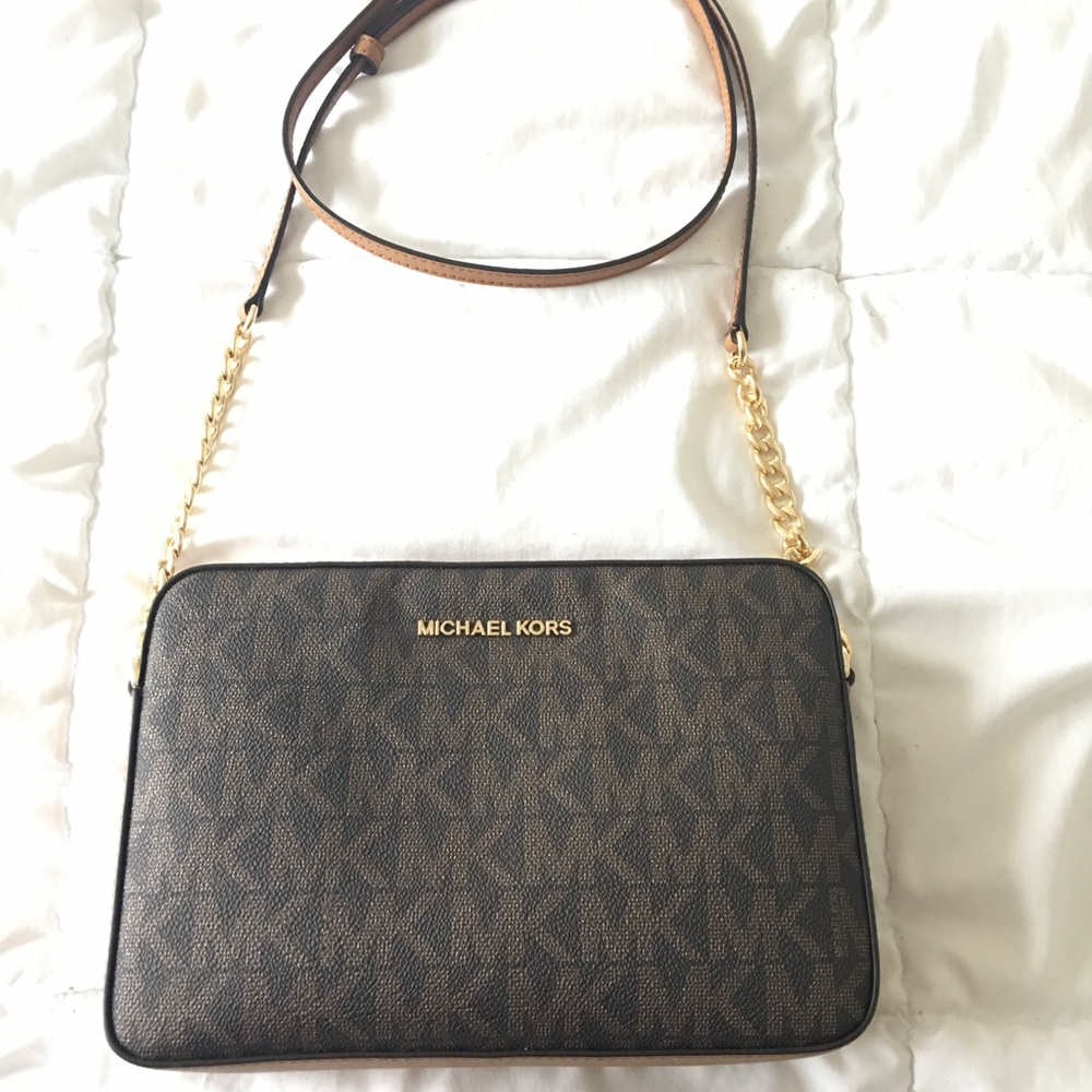 Michael Kors monogram crossbody bag